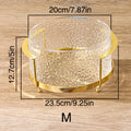 1set Glass Fruit Plate Snack Candy Plate Dessert Salad Bowl Storage Cake Plate Household Salad Bowl Dinner Plate Candy Plate Snack Dish Fruit Plate Tray Food Storage Industrial Storage Bowl Suitable for Home, Gatherings, Restaurants, Picnics