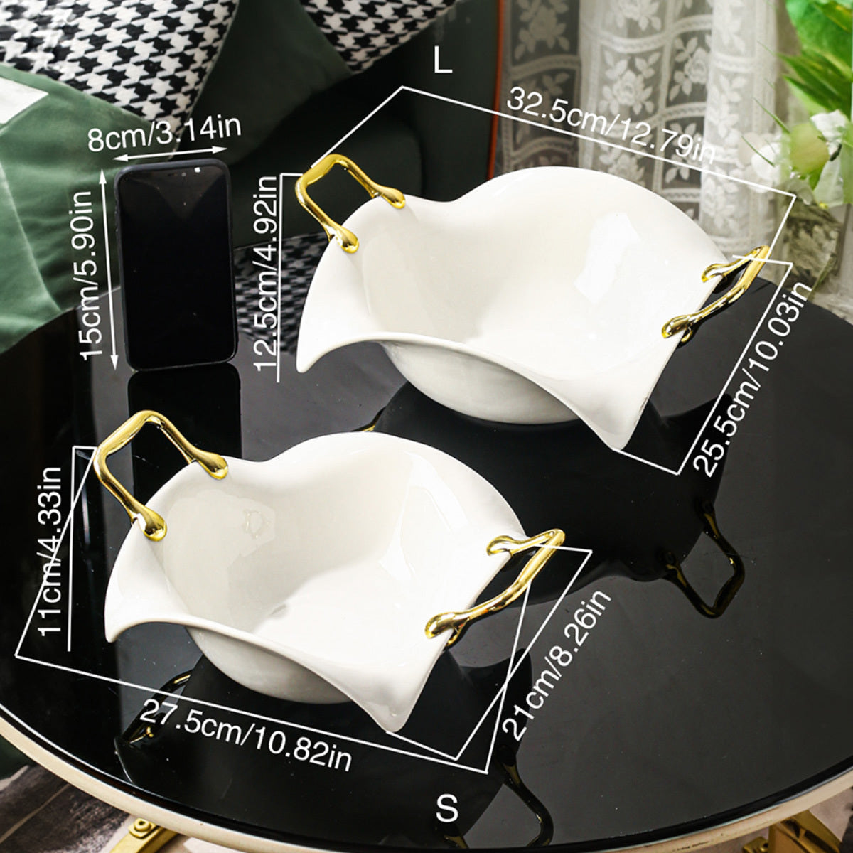 Ceramic Novelty Salad Bowl Ceramic Handcrafted Salad Bowl - Novelty Design, Perfect for Home & Restaurant Use