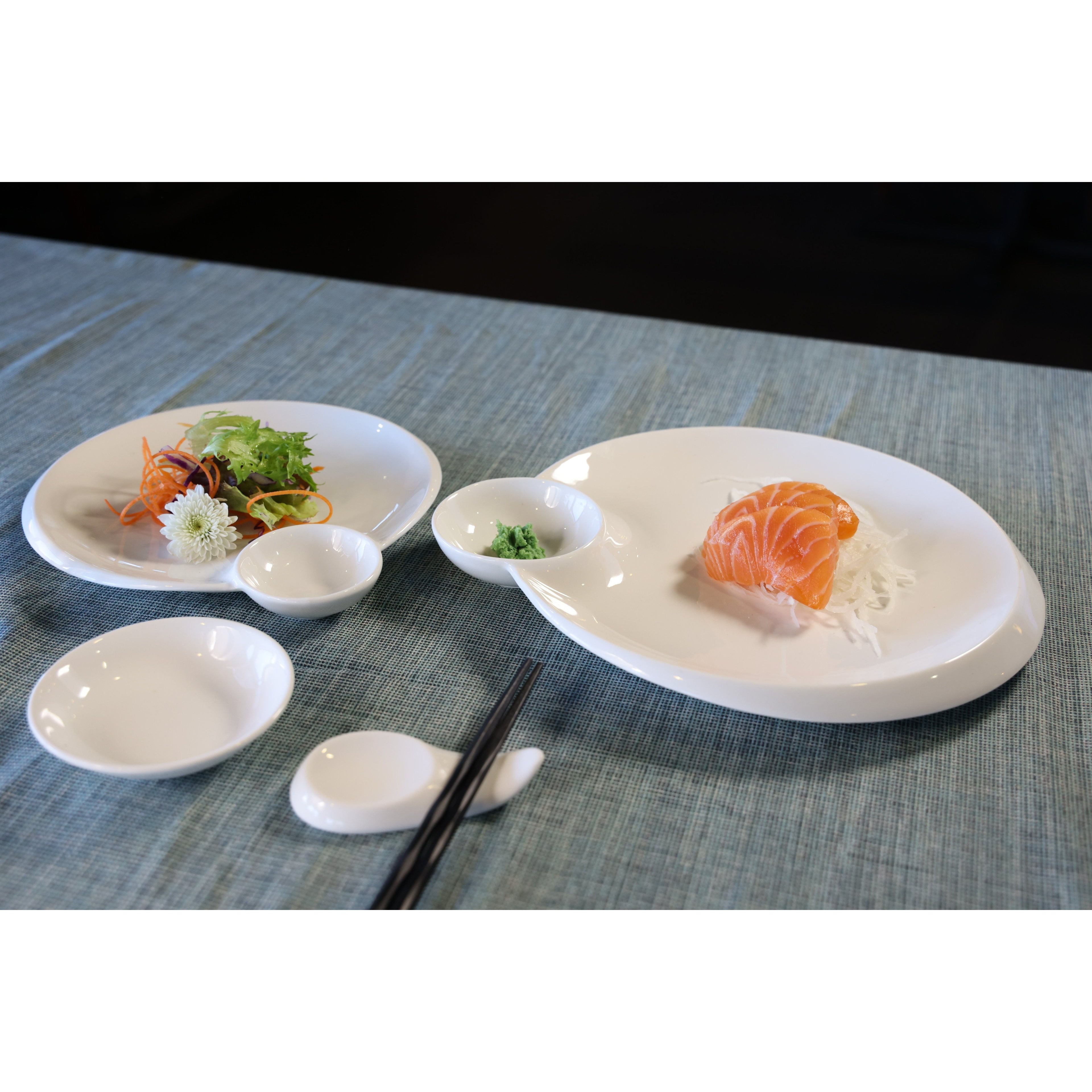 DealbyBox 2-Compartment Ceramic Divided Plates – 9\