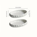 Collection of 2 Oversized Ceramic Fish Dishes Featuring a Rock Design - Ideal for Fish, Lobster, And Seafood - Stylish Tableware for Upscale Dining Establishments And Home Use